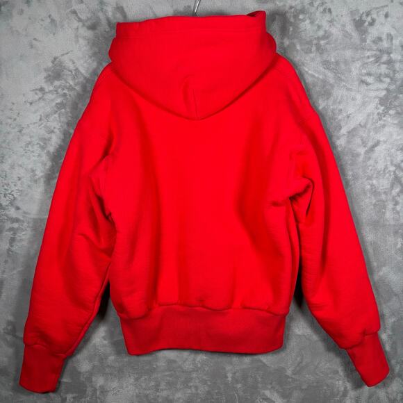 Vintage Camber USA Red Heavyweight Snap Hood Zip Hoodie Men’s M Made in USA - Picture 2 of 7